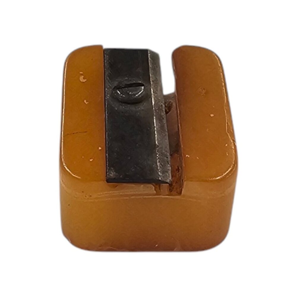 1930s Pencil Sharpener Bakelite Butterscotch Vintage German Made - Picture 6 of 12
